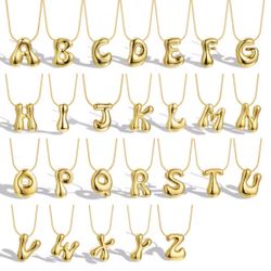 Gold “K” Initial Necklace 