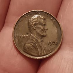 1970 Lincoln Penny No Mint Mark * Floating Roof * No FG Very Nice Coin