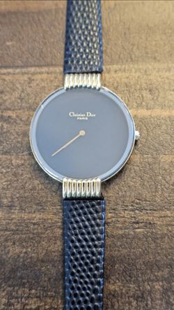 Vtg Christian Dior Bagheera Black Moon | Gold Plated 20M | ETA6J - Needs Service