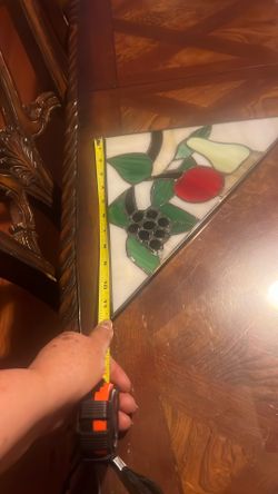4 new fruit stained glass windows made for the kitchen