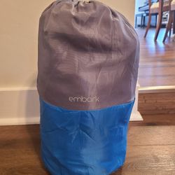 Embark 50° Youth Sleeping Bag Blue/Gray