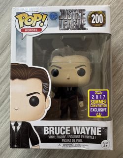 Funko POP! Bruce Wayne #200 DC Justice League 2017 Summer Convention Exclusive..