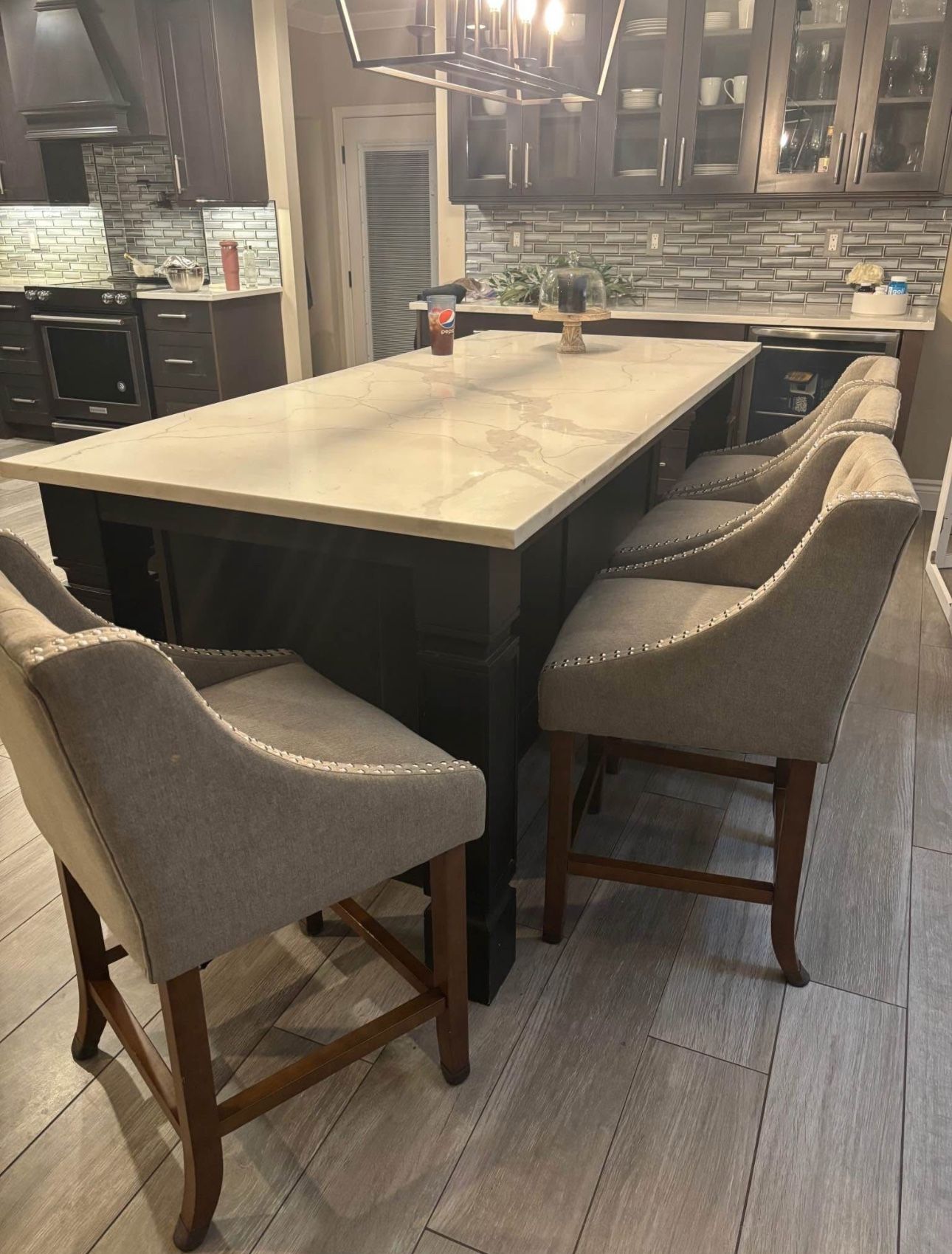 Plush Bar Stool Chairs 