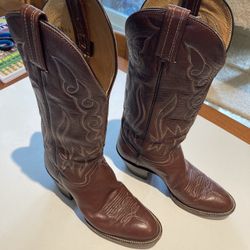 Hondo Women’s Leather Cowboy Boots 