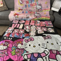 New Hello Kitty Birthday Party Decoration Supplies
