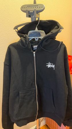 Stussy Basic Stüssy Zip Hoodie Basic Zip Hoodie Black Size Medium