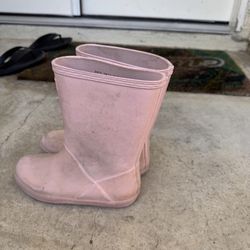 PINK HUNTER BOOTS TODDLER RAIN WINTER