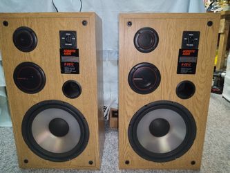 STEREO FLOOR SPEAKERS 3 WAY 20-250 WATTS  BY ACOUSTIC AUDIO On 