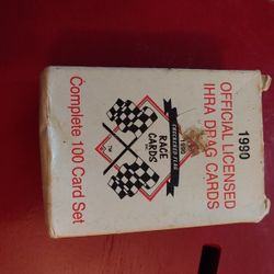 1990 Official Licensed "International Hot Rod Association" Drag Cards Complete 100 Card Set