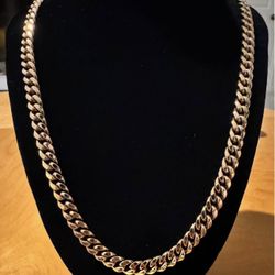 14k Cuban Link Chain - 22 inch, 7.5mm