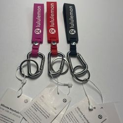 Lululemon Silicon Keychain 