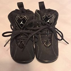 Baby Boys Shoes Size 4 4C Jordan Sneakers Black & White ❤️😊