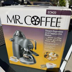Brand New - Mr. Coffee Steam Espresso & Cappuccino Maker 