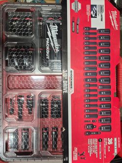 Milwaukee Shockwave 3/8" Drive 36-Piece Socket Set