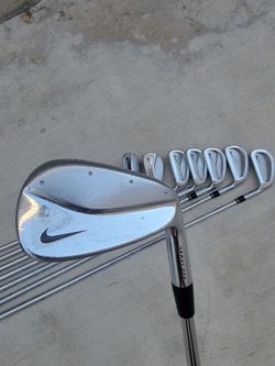 Nike Pro Combo Iron Set 3-9 Steel Stiff W/Nike Tiger Woods 60* Forged Lob Wedge Right Handed *Brand New Grips