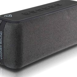 Voonex Sound ArcWave Portable Bluetooth Speaker, High Powered Loud Speaker, Bass Boost, IPX5 Waterproof, Dual Speaker Pairing, Wireless Speakers for H