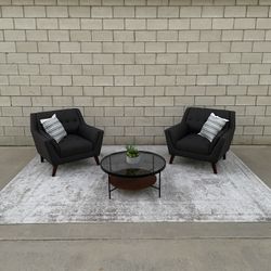 *Free Delivery* Modern Gray Chairs Couch Sofa