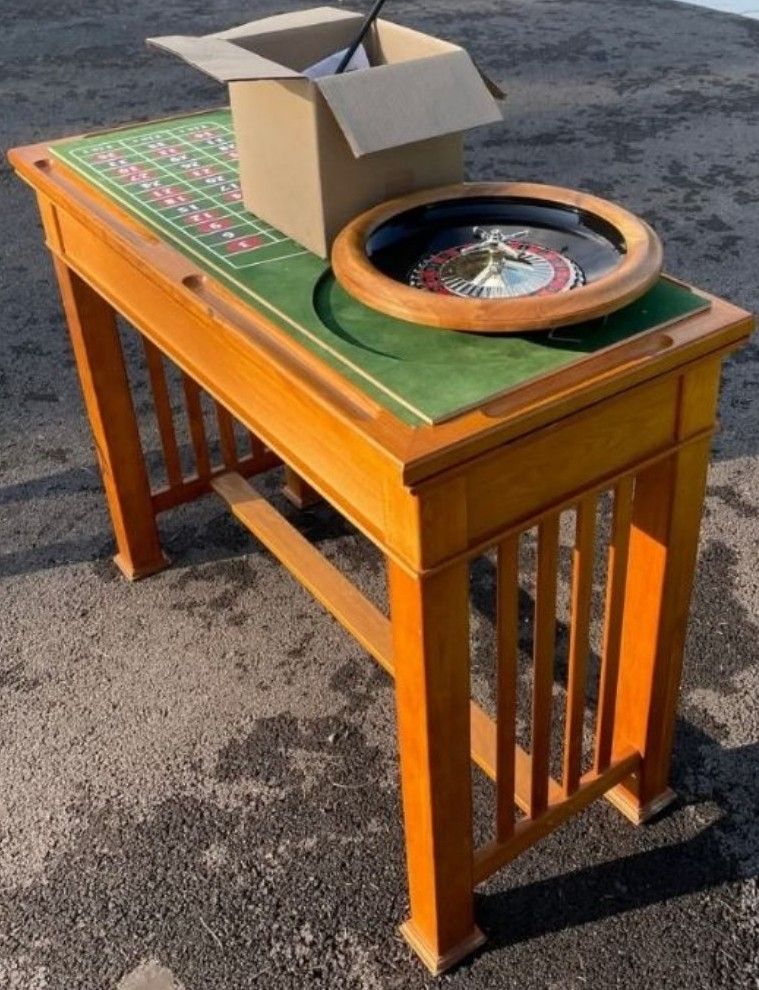 Gaming Table. Roulette Poker Blackjack