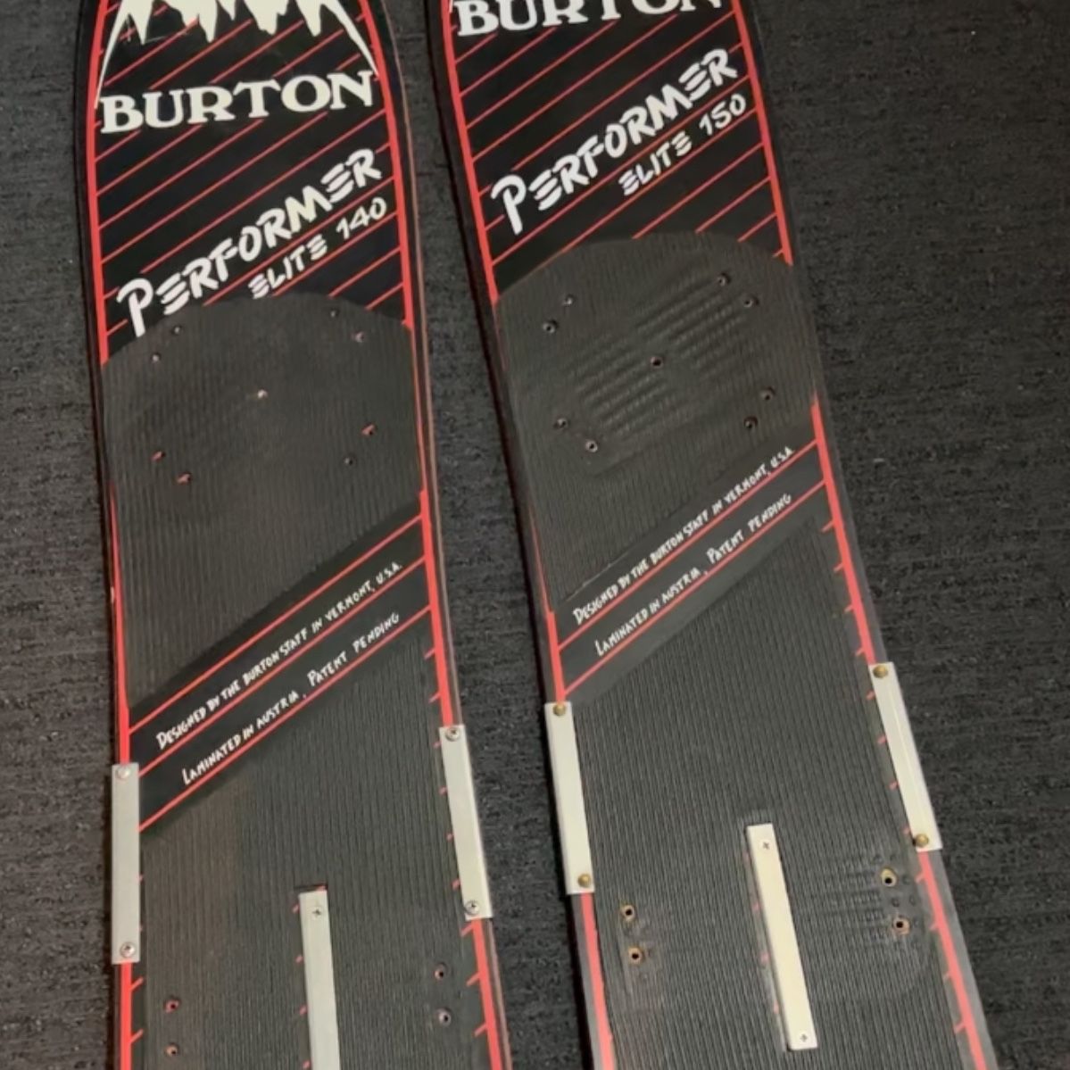 burton elite snowboards 1987 Flat Top Snowboard  Saint Bernard Head back to the future with the board that kicked snowboard progression into high gear 1987 Vintage Burton Elite 140