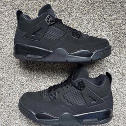 Black Cat Jordan 4 Size 6.5 
