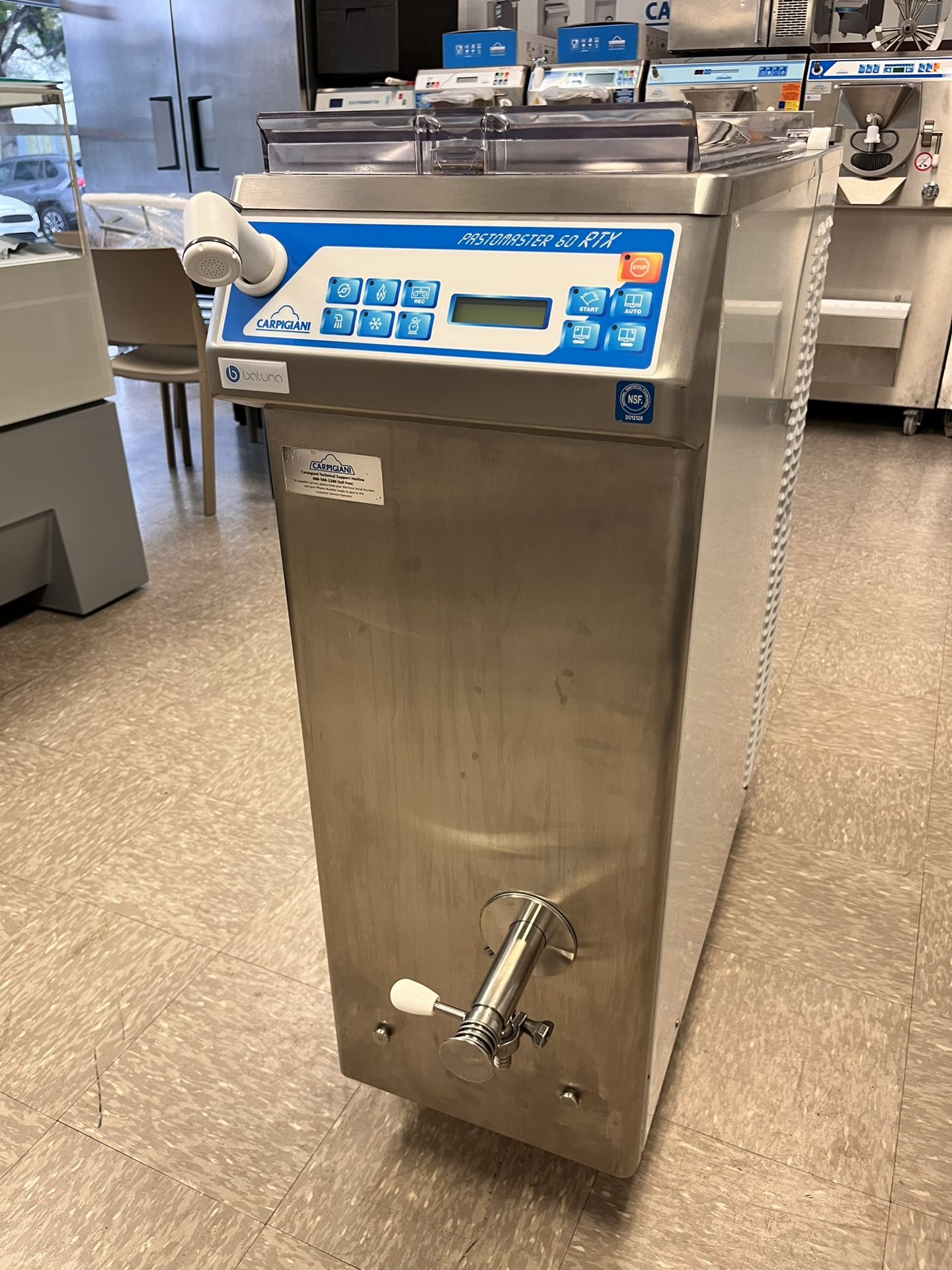 Carpigiani Pastomaster 60 RTX for Gelato and Ice Cream Mix