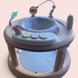 Baby Walker with 5 Adjustable Heights and 360 Degree Swivel Seat - Activity...