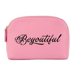 Pick Leather Makeup Bag 🩷