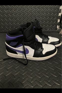 Air Jordan 1 Mid Court Purple Sneakers