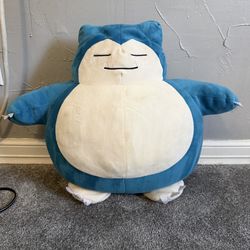 Pokémon Snorlax Sleeping Plush 2022 Official Nintendo Large Pillow Style