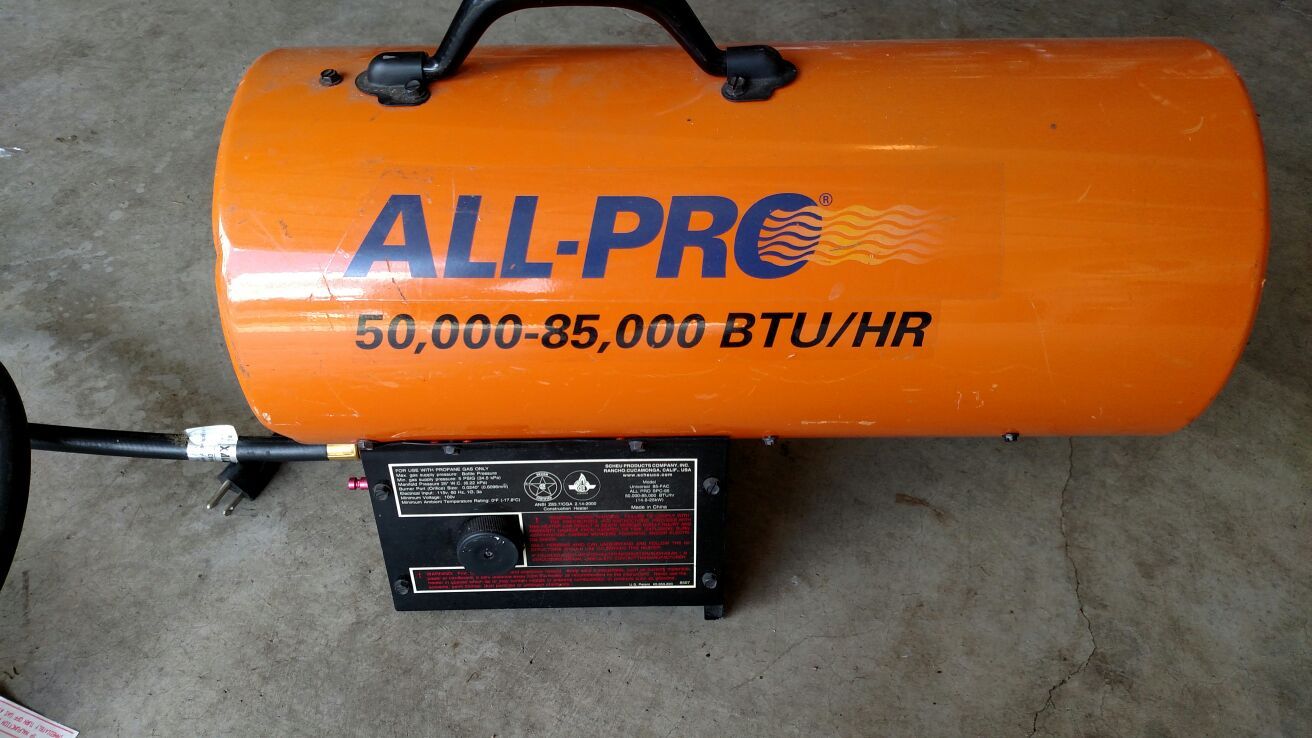 ALL-PRO 50,000-80,000 BTU/HR heater for Sale in Parkland, WA - OfferUp