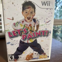 Nintendo Wii Lets Paint Game