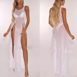 White Mesh dress
