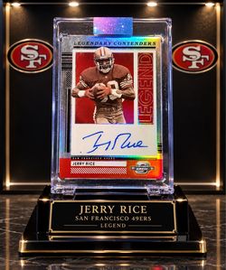 Jerry Rice 2021 Panini Contenders Optic Prizm Auto 14/25
