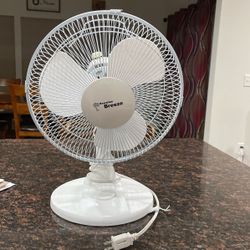 Table Electric Fan Works Great Gently Used