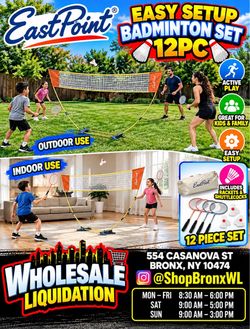 EastPoint Easy Setup Badminton Set 12PC