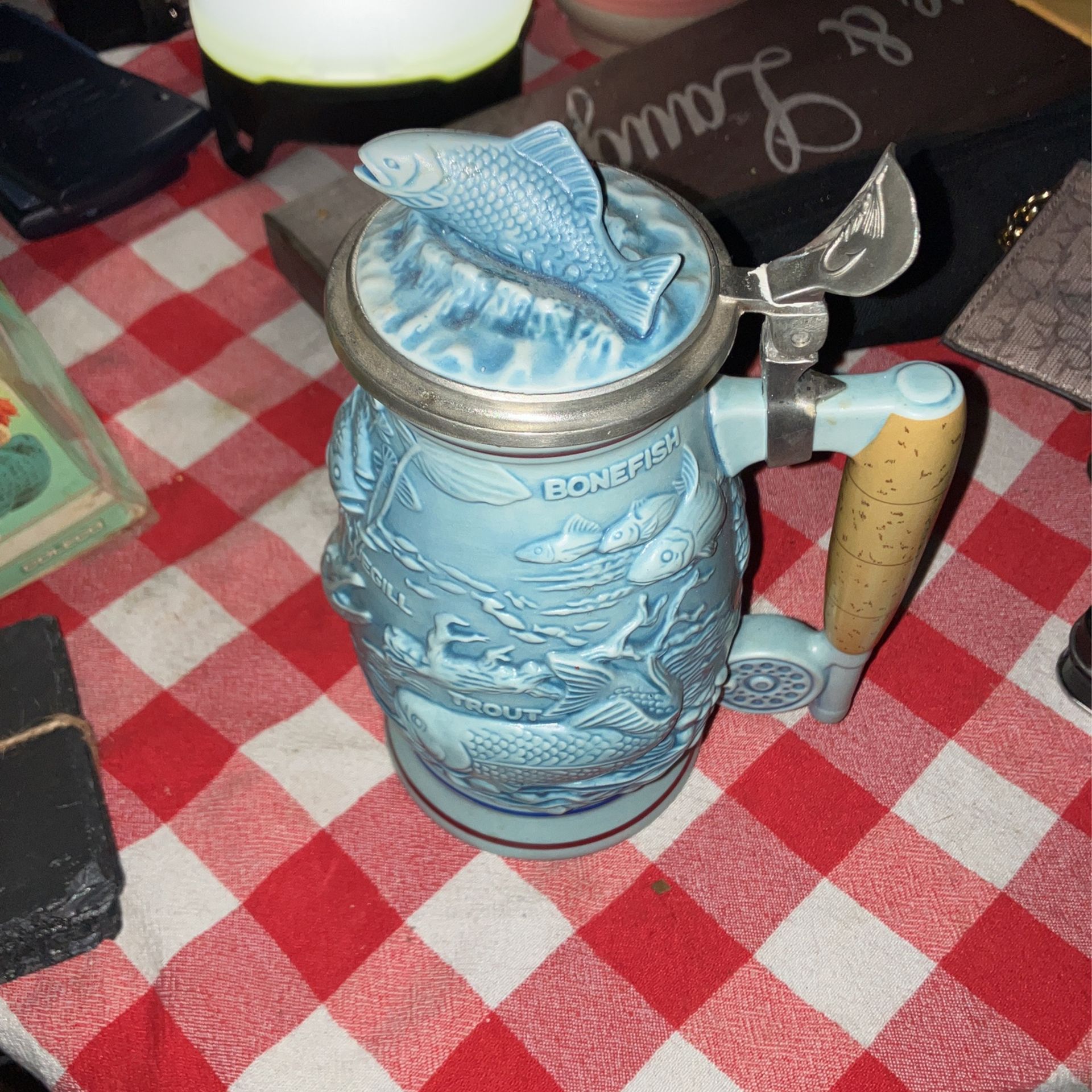 Collectible Fishing Stein