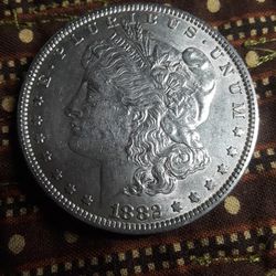 1882 Morgan SILVER Dollar Mint O 