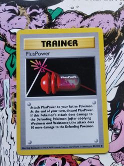 Pokemon PlusPower Trainer card from the 1999 Base Set, numbered 84/102