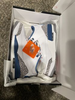 True blue Retro 3 Jordans
