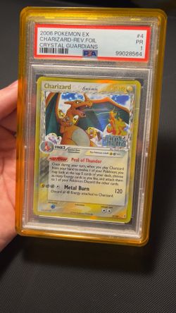 Pokemon: Charizard Rev holo Crystal guardians Psa 1