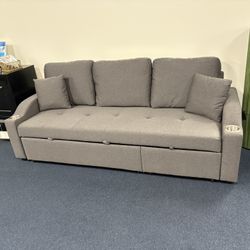 Dark Grey Sleeper Sofa 