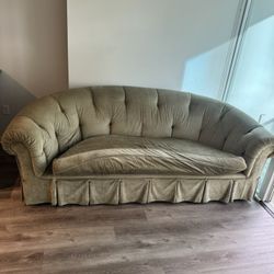 Custom Chesterfield Sofa I Paid $5k Nice Project 