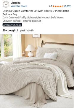 Light grey comforter with 2 standard shams