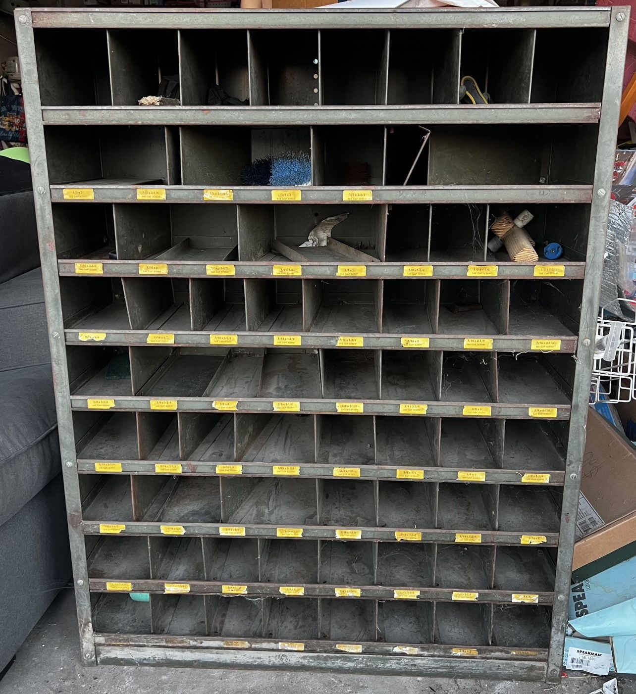 Antique Hardware Store Bolt Bins