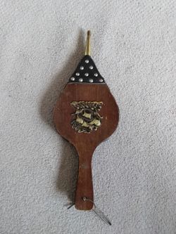 Bellows for display brass leather $10 Everson Washington