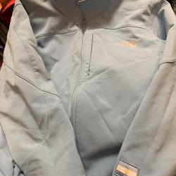 Women light blue The North Face Jacket Size L $40