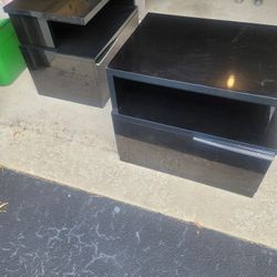 2 black End tables for sale.