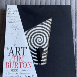 Rare Tim Burton Autographed Art Book