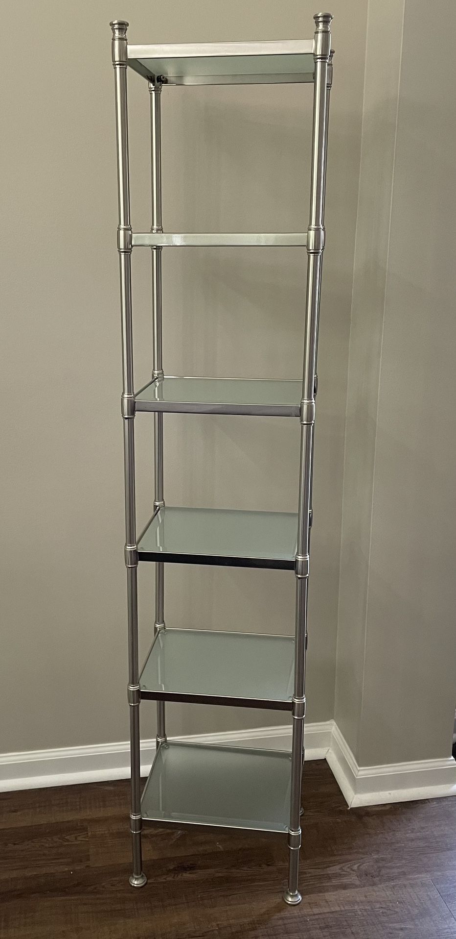 Restoration Hardware Newbury Polished Nickel Etagere Open Shelving