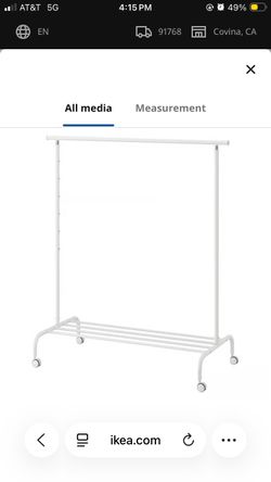 Ikea clothing rack